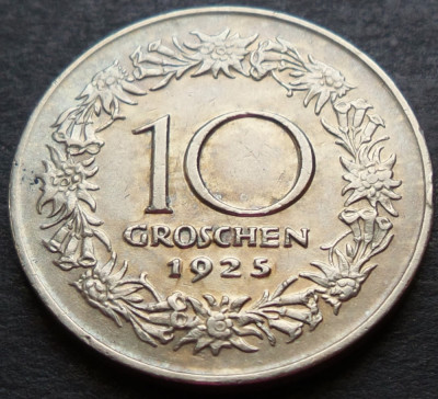 Moneda istorica 10 GROSCHEN - AUSTRIA, anul 1925 *cod 2999 A foto
