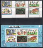 Anguilla 1978 - Desene de copii, Serie + Bloc, MNH