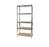 Raft de depozitare metalic, 220x110x45 cm, sarcina maxima 1000kg, 5 nivele, cadru otel zincat