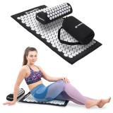 Set de presopunctura cu saltea si perna inSPORTline Alavea II, negru