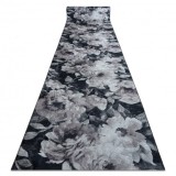Traversa anti-alunecare LOTUS BOUQUET 52901 Flori gri / bej PENTRU SPĂLARE, 80 cm