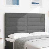 Tăblie LED Design Linii Gri &Icirc;nchis 72 cm Țesătură