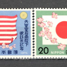 Japonia.1975 Vizita perechii imperiale in SUA GJ.131