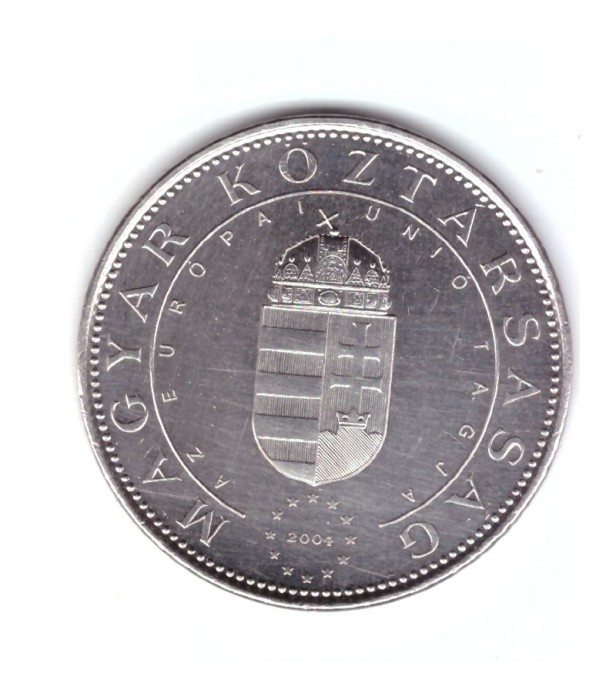 Moneda Ungaria 50 forint/forinti 2004 Aderarea la Uniunea Europeana, cu luciu