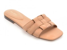 Papuci ALDO maro, GOTOSANDAL 210, din nabuc