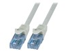 Patch cord U/UTP Cat6a PVC Gri 0.5m, Logilink