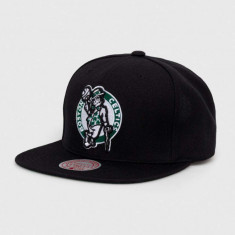 Mitchell&Ness șapcă din amestec de lână Boson Celtics culoarea negru, cu imprimeu