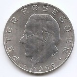Austria 25 Schilling 1969 (comemorativa: Peter Rosegger) Argint 13g/800, 30.5 mm, KM-2905
