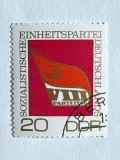 Germania DDR 1971 Congresul al VIII-lea al SED Partidul Socialist Unit Timbru Comemorativ 20 Pfennig Ștampilat - A301