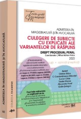 Admiterea in magistratura si in avocatura. Drept procesual penal - Mihai Adrian Hotca - Editura Universul Juridic