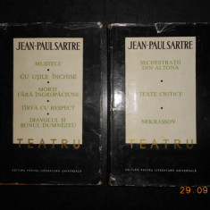 JEAN-PAUL SARTRE - TEATRU 2 volume (1969, editie cartonata)