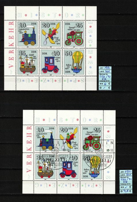 Germania, DDR, 1980 | Jucării istorice / vechi - Meşteşug, Industrie | MNH | aph
