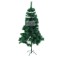 Brad artificial de Craciun tip pin, clasic, pentru interior/exterior, inaltime 180 cm, Flippy, verde, suport metalic inclus