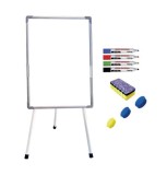 Flipchart magnetic, 60x90 cm Premium, inaltime ajustabila + accesorii: markere, burete, magneti (7 ani Garantie)