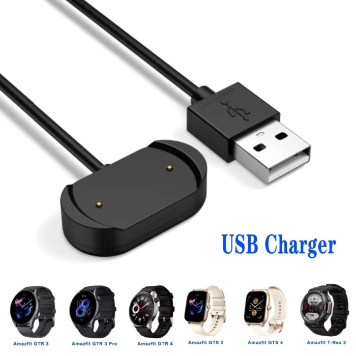 Incarcator Amazfit Bip 3/GTS 4 Mini/Bip U Pro/GTS 2/GTR 2/GTS2 Mini/T-Rex Pro