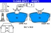 ATE 13.0460-2872.2 set placute frana,frana disc