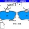 ATE 13.0460-2872.2 set placute frana,frana disc