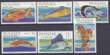 DB1 Fauna Marina 1965 Pesti Panama 6 v. MNH, Nestampilat