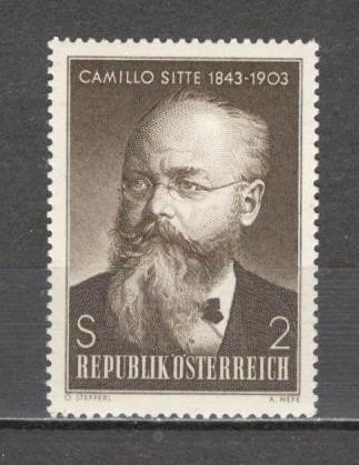 Austria.1968 125 ani nastere C.Sitte-arhitect MA.655