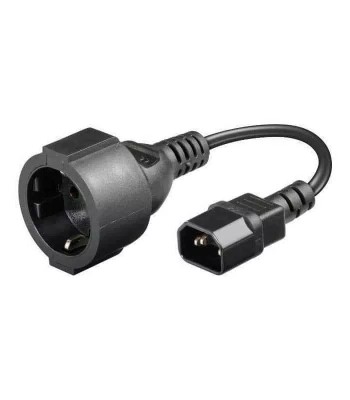 Cablu adaptor UPS-priza IEC320C14 la Schuko mama 23cm Goobay foto