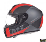 Casca integrala pentru scuter - motocicleta MT Rapide Overtake B1 rosu/negru mat (fibra sticla) XS (53/54cm)