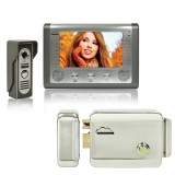 Cumpara ieftin Kit Interfon video SilverCloud House 715 cu ecran LCD de 7 inch si Yala electromagnetica SilverCloud YR300