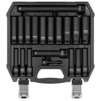 Set tubulare adanci de impact 1/2&amp;quot;, 8-24mm, 19 piese foto