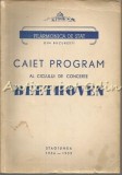 Caiet Program Concerte Beethoven - Eugen Pricope, Bucuresti 1954-1955, Stagiunea, Arta Muzicala