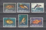 M2 TS1 12 - Timbre foarte veche - San Marino - pesti, Fauna, Nestampilat