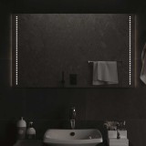 vidaXL Oglindă de baie cu LED, 100x60 cm