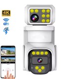 Camera de Supraveghere WIFI/IP ,PTZ ,TSS-S291, cu 2 Lentile , 4MP/4MP Ultra HD