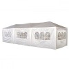 Cort Pavilion Gradina 9x3m Alb Goodhome, 8 Pereti Laterali, Evenimente