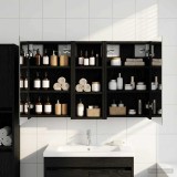 vidaXL Set dulap baie cu raft 3 pcs 80 x 10,5 x 50 cm Lemn compozit 3403649