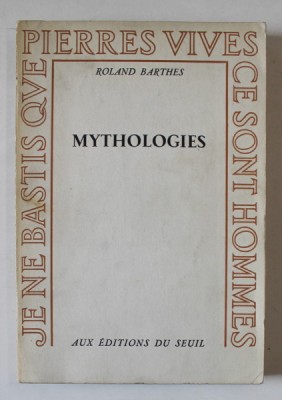 MYTHOLOGIES par ROLAND BARTHES , 1957 foto