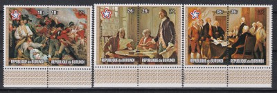 Burundi 1976 - A 200-a aniversare a Revoluției Americane, PA, MNH foto