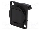Capac de protecţie neagră metal standard XLR 19x24mm CLIFF
