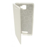 Husa tip carte cu stand alba pentru Allview P8 eMagic