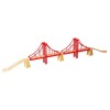 Pod Dublu Suspendat BigJigs Toys, 1.1m, Tren Lemn, +3 Ani, Jucarie Baieti, Accesorii Trenulet
