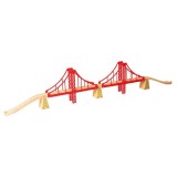 Pod Dublu Suspendat Trenulet BigJigs Toys, Lemn, 1.1m, 3 ani+