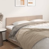 VidaXL Tăblii de pat 2 buc. cappuccino 80x5x78/88 cm piele ecologică