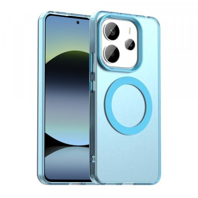 Husa MagSafe pentru Xiaomi Redmi Note 14 5G, Techsuit, CandyCase, Albastra foto
