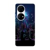 Husa compatibila cu Huawei Nova 8i model Neon City, Silicon, TPU, Viceversa, Transparent, Carcasa