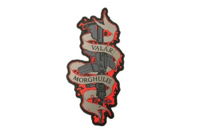 *Patch &amp;quot;Valar Morghulis&amp;quot; 3D [PLASTOV&amp;Eacute; 3D PATCHE] foto