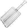 Gratar Metalic Carbune 30x22cm cu Maner Siguranta 20cm, BBQ Portabil Camping, Gradina