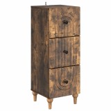 vidaXL Dulap cu sertare Stejar fumuriu 33 x 34,5 x 90 cm 894160