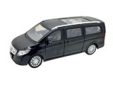 Macheta Mercedes Benz V-Class negru V260L 1:24 metal lumini si sunete usi culisante capota si portbagaj functionale