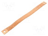 Trese bandă de &icirc;mpăm&acirc;ntare 25mm2 &Oslash;1: 9mm &Oslash;2: 9mm 150A L: 0,28m