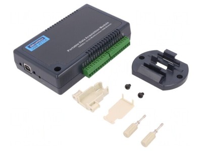 Modul Intrări/Ieșiri Analogice USB 2.0 pentru Șină DIN foto