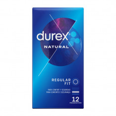 Prezervative Durex Natural, regular fit, 54 mm, 1 cutie x 12 buc