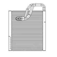 Evaporator aer conditionat Kia Sorento, 2009-2015 motor 2.4, 3.5 V6, benzina, full aluminiu brazat, 250x290x38 mm, iesire 14, 4 mm, intrare 14, 4 mm,